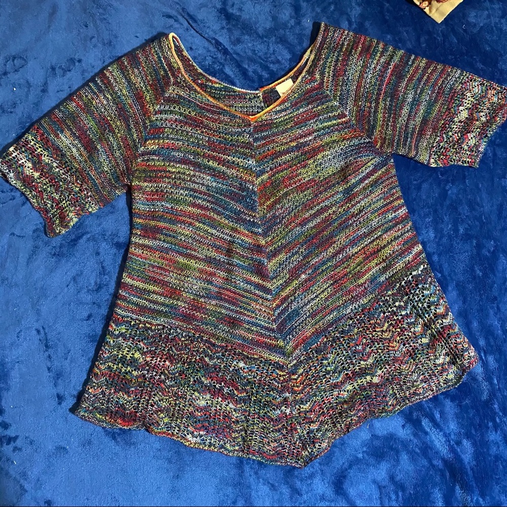 Colorful Knit Tee